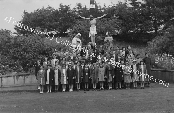 GROUP OF CHILDREN FROM NATIONAL SCHOOL AT CLOSE OF RETREAT